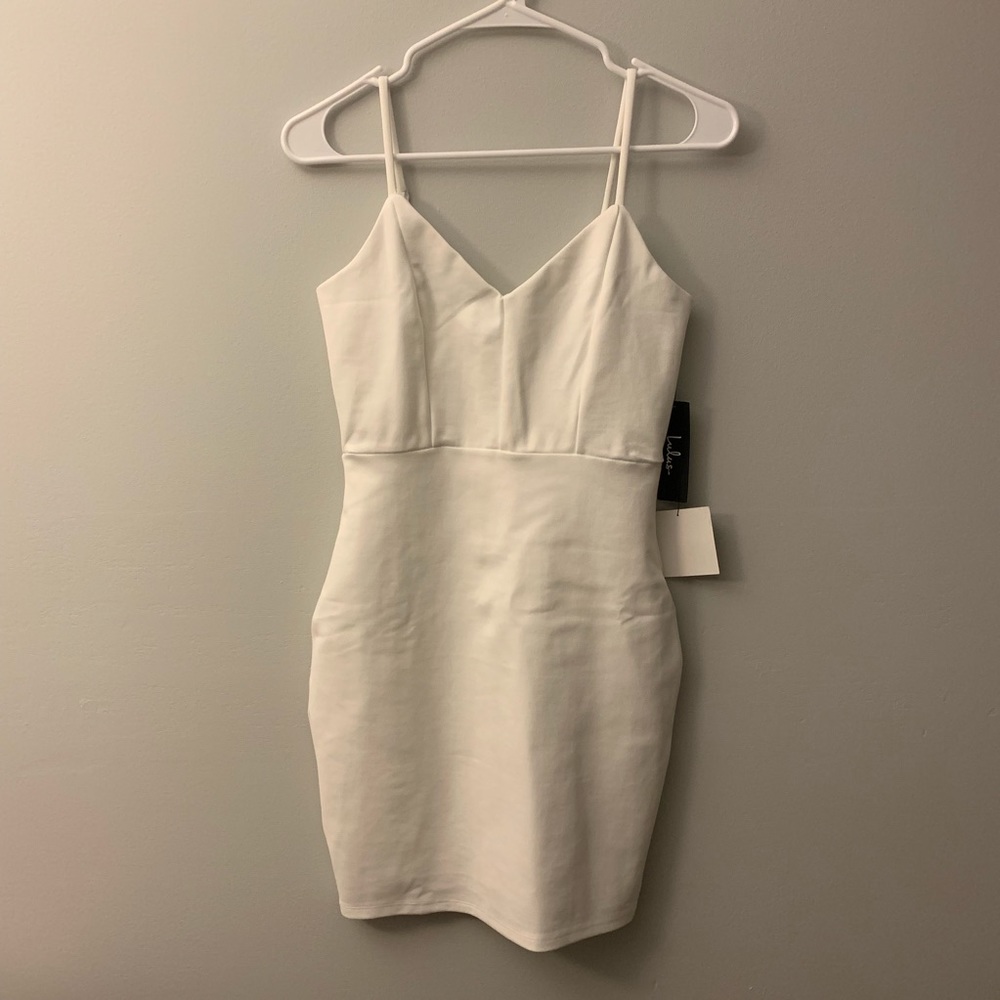 Lulus cocktail queen sleeveless bodycon dress